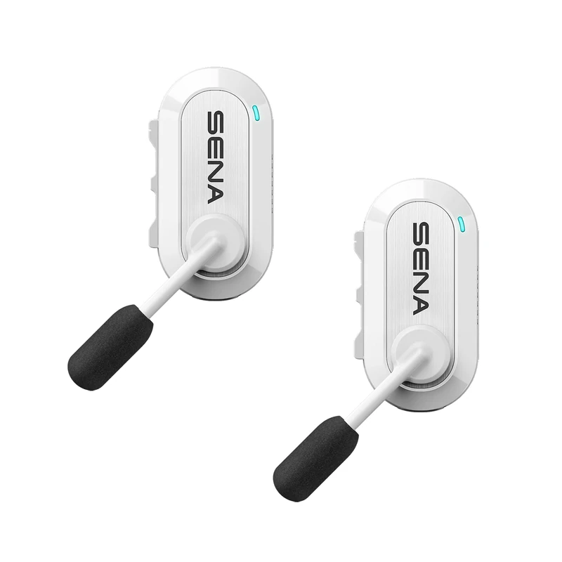 Sena BiKom 20 Outdoor Mesh Communication System, Lightweight, weighing only 20 grams (White, Dual Pack) - Image 1