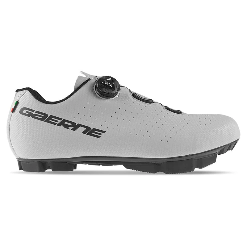 Gaerne Trail Wide MTB Shoes - Wide Fit Mountain Bike Shoes with High-Grip Sole, Durable Breathable Upper & Supportive Closure for Comfort on Trails - Grey - Size 45