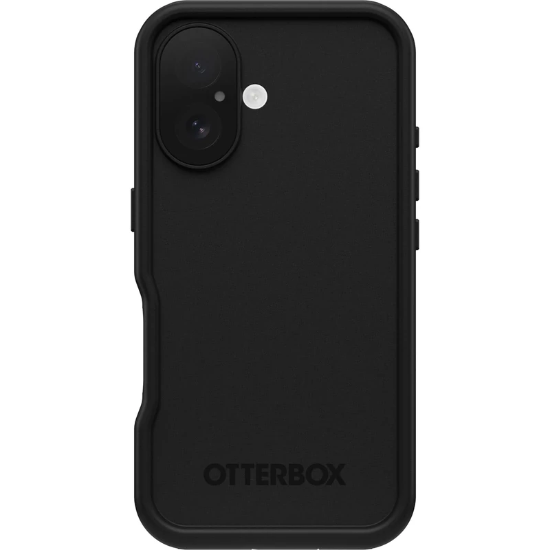 OtterBox iPhone 16 FRĒ Series Waterproof Case with MagSafe (Designed by LifeProof) - Black, Waterproof, 60% Recycled Plastic, Sleek and Stylish