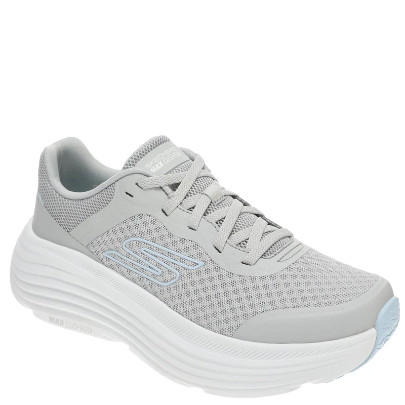 Skechers Women's Max Cushioning Endeavour Canova Sneaker, Light Gray, 4 UK