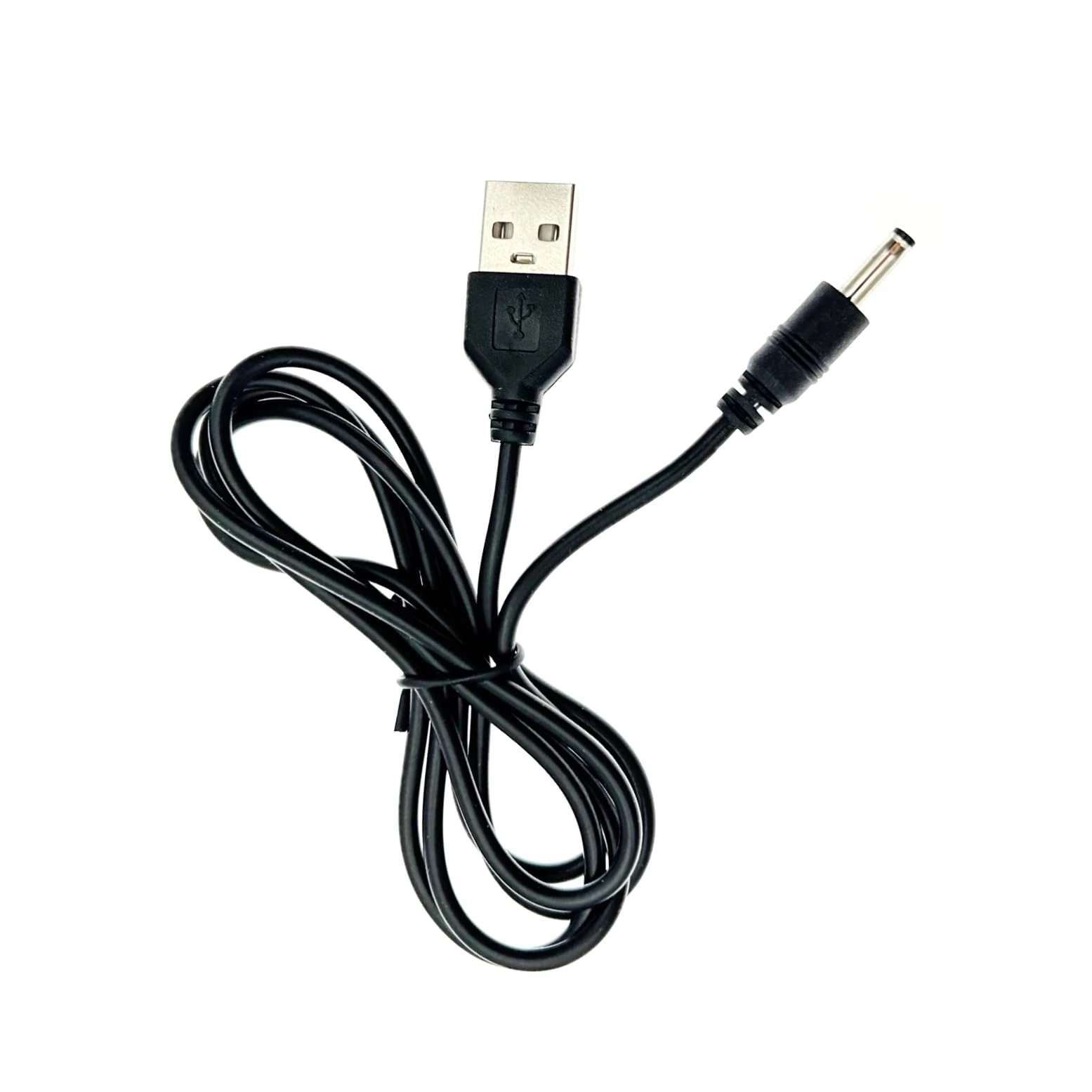 JZK USB to 3.5mm 5V barrel jack DC power cable, replacement charger cable for Foreo Luna, charging cable cord for electric toothbrush fits 3.5mm x 1.35mm tip