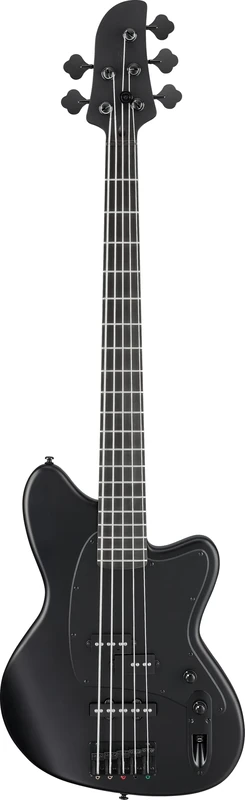 Ibanez TMB425B-BKF Black Flat 5-String Electric Bass Guitar – Okoume Body, Roasted Maple Neck, Ebonol Fingerboard, Dynamix PJ Pickups, 2-Band Custom EQ, B15W Bridge