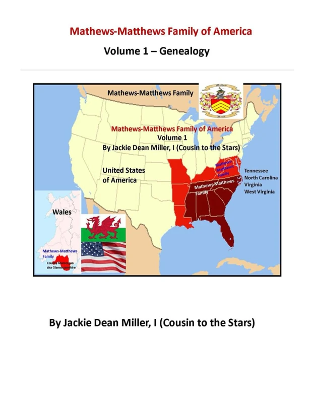 Mathews-Matthews Family of America Vol 1 Genealogy