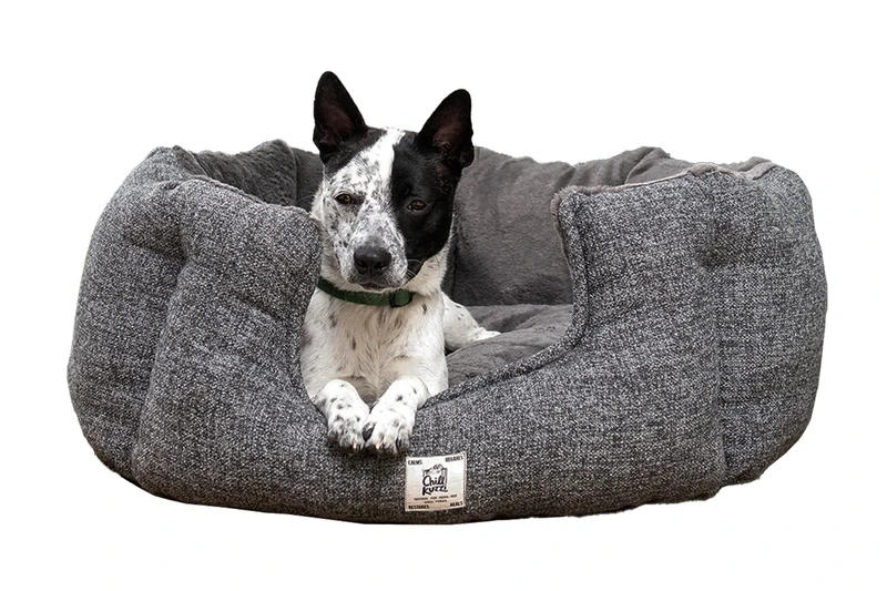 Beeztees Nano Chill Kuzzi Dog Bed, Grey, 58 x 58 x 30 cm