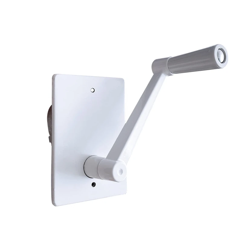 MICEL - 90094 - Shutter Lathe for Recessed, Maximum Load 40 kg, Includes Crank, Steel, White Finish, 160 x 80 x 130 mm