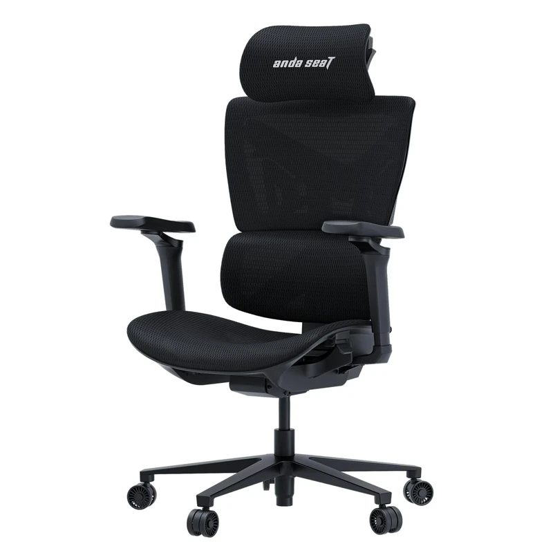 Anda Seat X-Air Pro Mesh Gaming Chair for Adults – Ergonomic Mesh Office Chair with 5D Armrests, 3D Headrest, Lumbar Support, Reclining High Back - Comfortable Heavy Duty Desk Chairs, Space Black