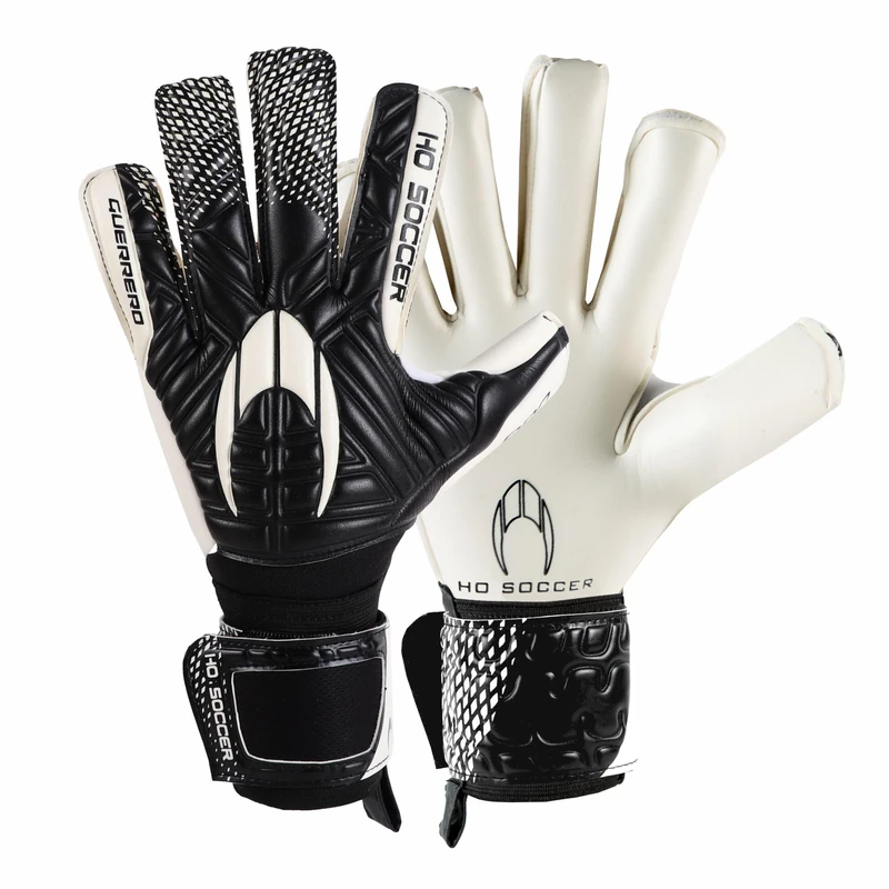 HO Soccer Guerrero Pro Justice RN Black Goalkeeper Gloves, Unisex Adult, Black/White 9