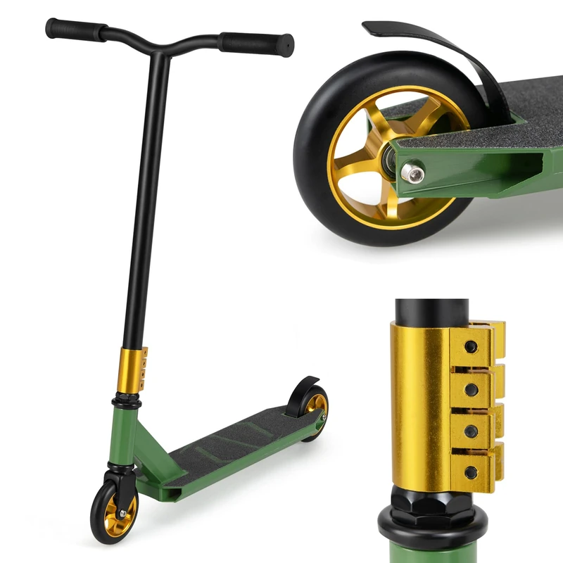 GYMAX Lightweight Freestyle Pro Scooter With PU Wheels & Aluminum Deck