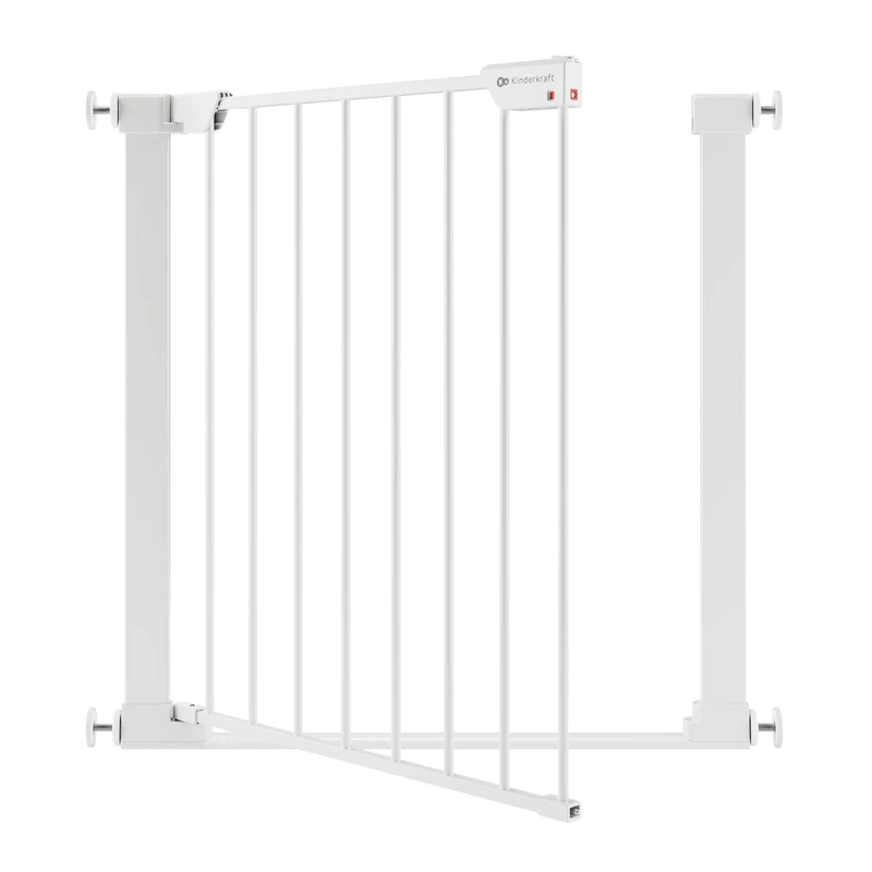 Kinderkraft Safe Snap Stair Safety Gate - White No Drilling - Image 1