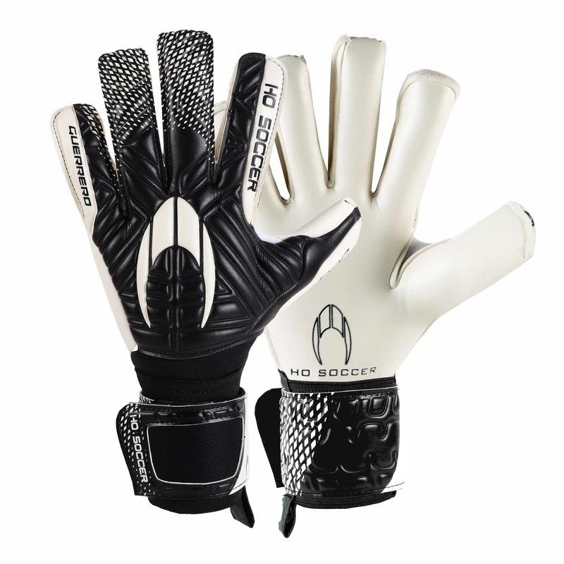 HO Soccer Guerrero Pro Justice RN Black Goalkeeper Gloves, Unisex Adult, Black/White 9.5
