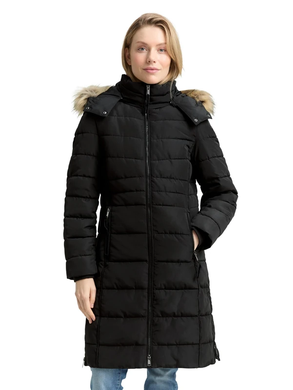TOM TAILOR Women's 1047533 Jacket, 14482-Deep Black, 3XL, 14482 - Deep Black, 3XL