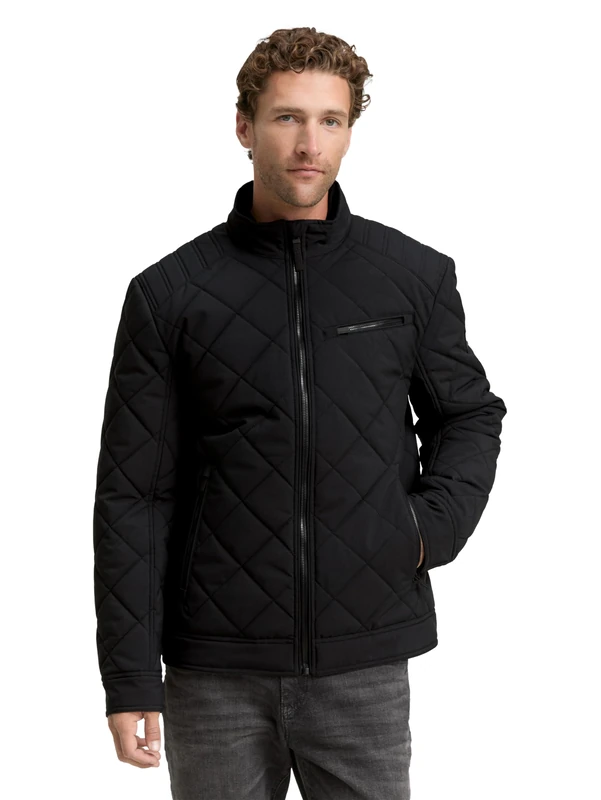 TOM TAILOR Men's 1047252 Jacket, 29999-Black, XL