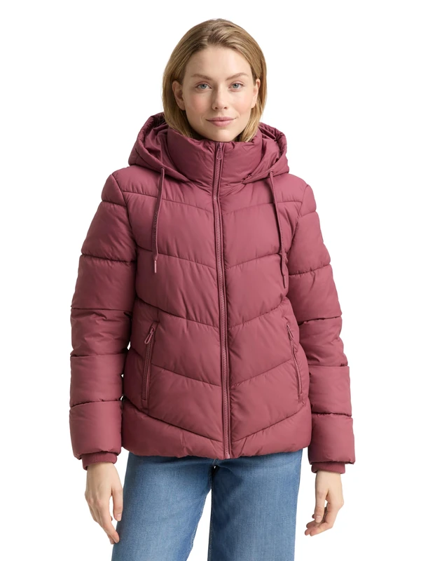 TOM TAILOR Women's 1047526 Jacket, 10976-Deeply Mauve, XS, 10976 - Deeply Mauve, XS