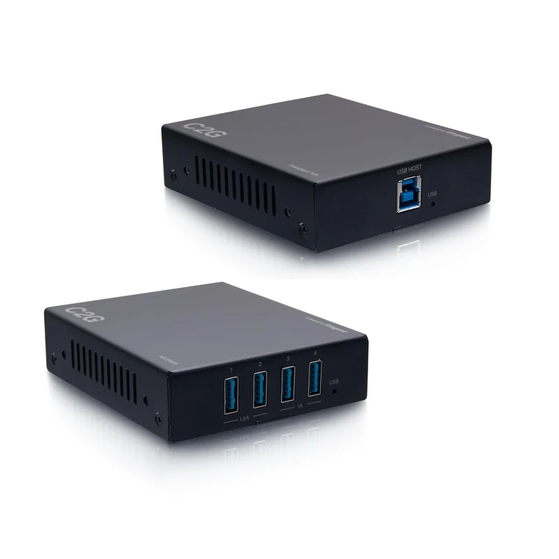 C2G Superbooster® 4-Port USB over Cat6a Extender Kit - USB 3.2 Gen1 (5Gbps)