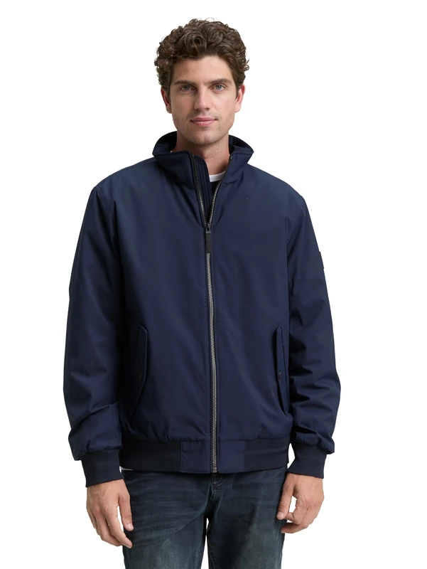 TOM TAILOR Men's 1046978 Jacket, 10668-Sky Captain Blue, S, 10668 - Sky Captain Blue, S