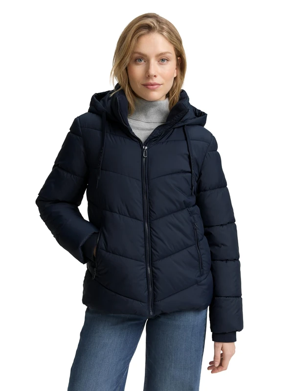 TOM TAILOR Women's 1047526 Jacket, 10668-Sky Captain Blue, S, 10668 - Sky Captain Blue, S