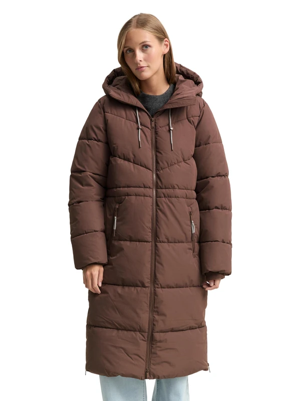 TOM TAILOR Denim Women's 1047550 Jacket, 38824-Soft Chocolate Brown, L, 38824 - Soft Chocolate Brown, L