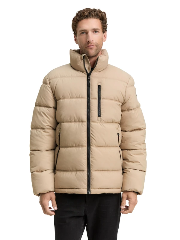 TOM TAILOR Men's 1046974 Jacket, 16764-Light Cashmere, M