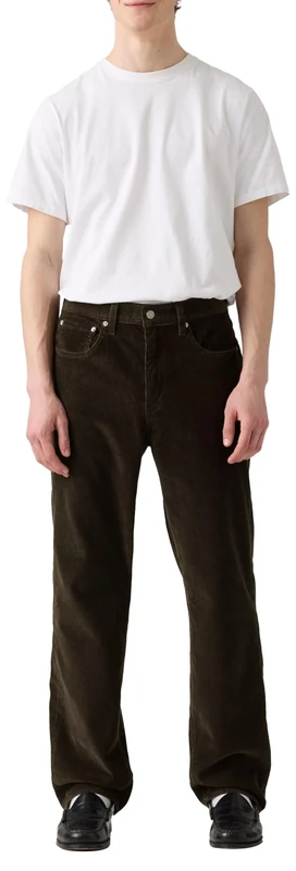 Levi's Men's 568 Loose Straight Trouser, Black Olive 10w Cord, 36 W/32 L