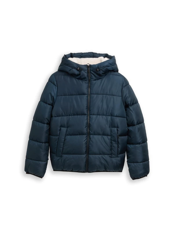 TOM TAILOR Denim Women's 1047546 Jacket, 38822-Dark Sea Petrol, L, 38822 - Dark Sea Petrol, L