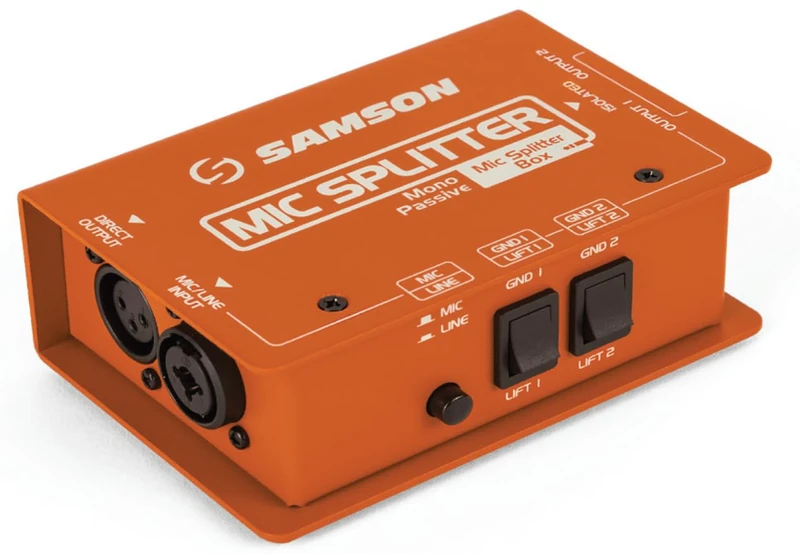 Samson S-Max Mic Splitter - Professional Audio Tool for Studio and Live Performance Applications