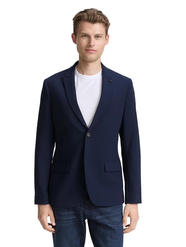 TOM TAILOR Men's 1048009 Jacket, 10668-Sky Captain Blue, 56