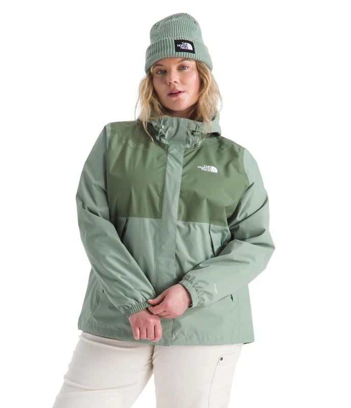 The North Face Women's Antora Rain Jacket, Slate Moss/Bark Mist, XS - Image 1