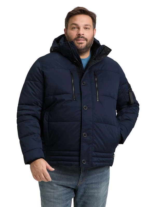 TOM TAILOR Men's 1049394 Jacket, 10668-Sky Captain Blue, 3XL, 10668 - Sky Captain Blue, 3XL