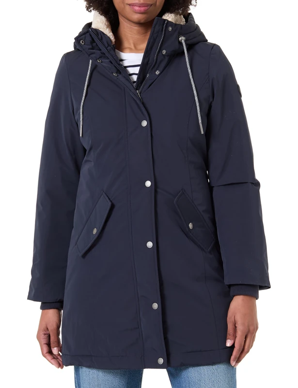 TOM TAILOR Women's 1047531 Jacket, 10668-Sky Captain Blue, L, 10668 - Sky Captain Blue, L