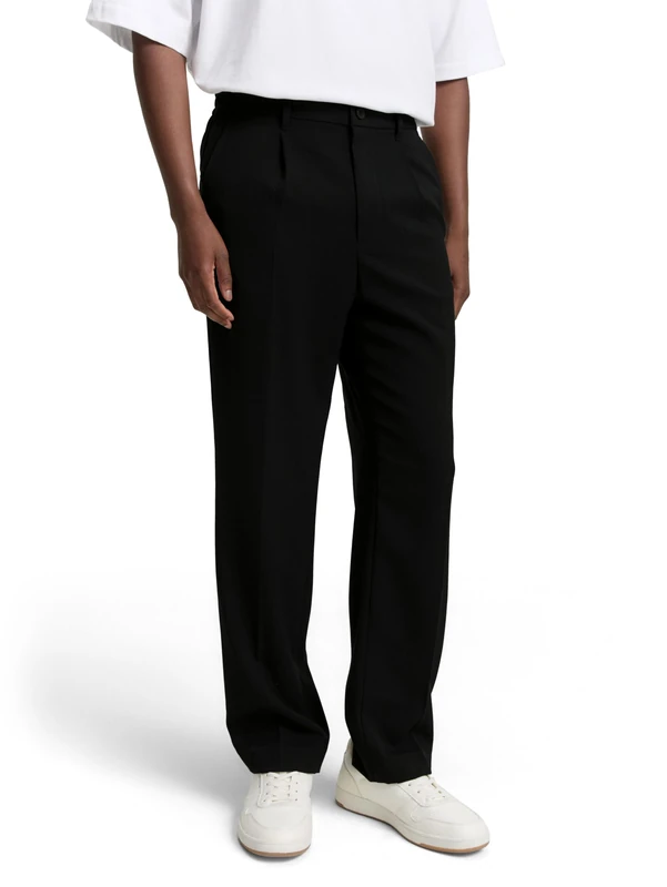 TOM TAILOR Men's 1044838 Trouser, 29999-Black, 29W / 32L