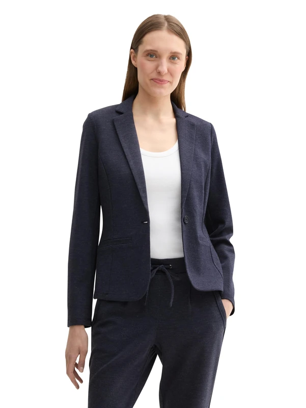 TOM TAILOR Women's Blazer, 39316 - Sand Stone Twill Structure, XXS