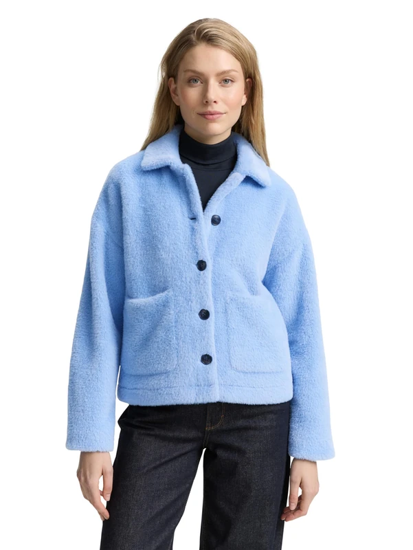 TOM TAILOR Women's 1048129 Jacket, 11530-Calm Blue, XL