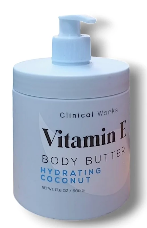 Clinical Works | Body Butter - Coconut | Vitamin E | Hydarting | 500g