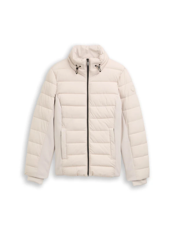 TOM TAILOR Women's 1048287 Jacket, 27609-Cold Beige, S, 27609 - Cold Beige, S