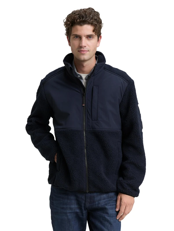 TOM TAILOR Men's 1048279 Jacket, 10668-Sky Captain Blue, XL