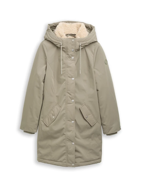 TOM TAILOR Women's 1047531 Jacket, 10678-Smoked Olive, XXL, 10678 - Smoked Olive, XXL