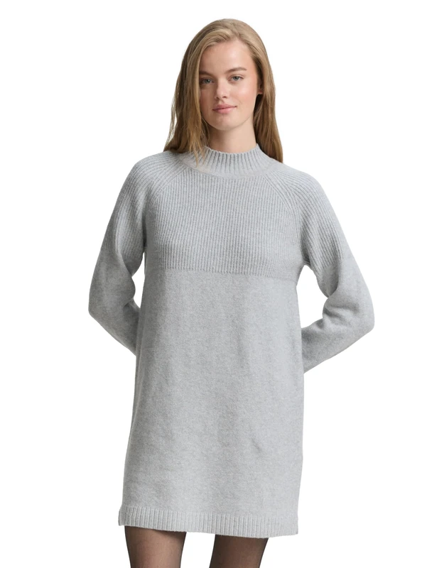 TOM TAILOR Denim Women's Dress, 10658 - Cement Grey Mélange, M