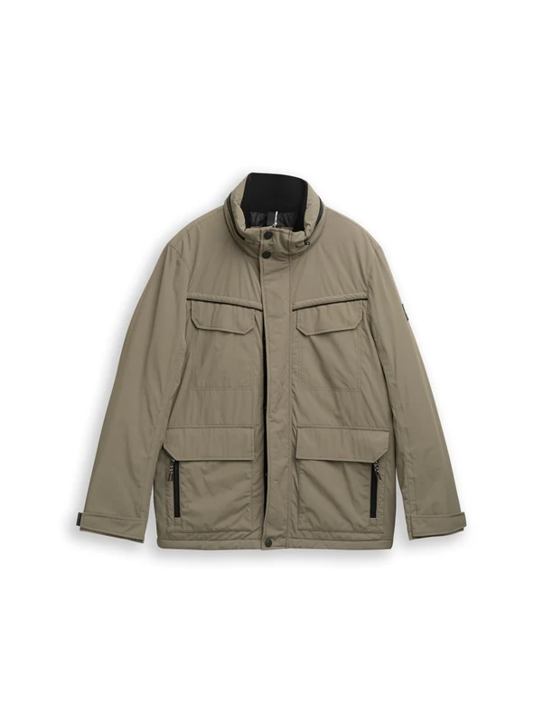 TOM TAILOR Men's 1046980 Jacket, 32097-Smokey Olive Green, XL, 32097 - Smokey Olive Green, XL