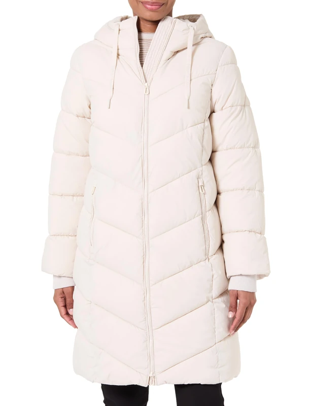 TOM TAILOR Women's 1047529 Jacket, 27609-Cold Beige, XXL, 27609 - Cold Beige, XXL