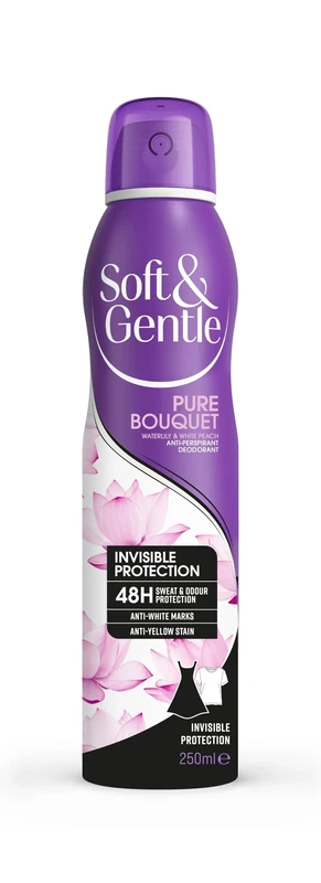 SOFT & GENTLE Anti-Perspirant Deodorant, Pure Bouquet, Invisible Protection, 250ml