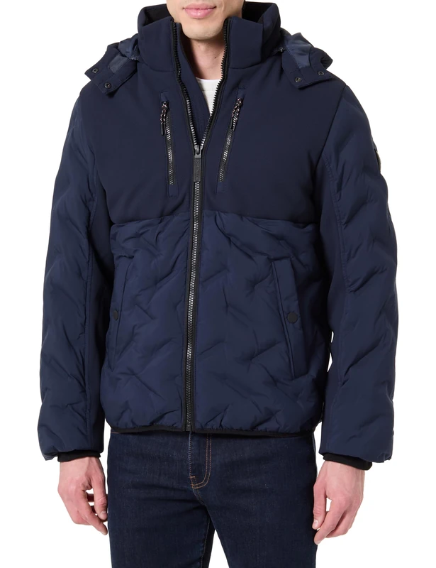 TOM TAILOR Men's 1046977 Jacket, 10668-Sky Captain Blue, 3XL, 10668 - Sky Captain Blue, 3XL