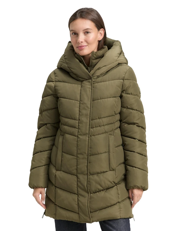 TOM TAILOR Women's 1047530 Jacket, 11848-Jungle Soil Green, M, 11848 Jungle Soil Green, M