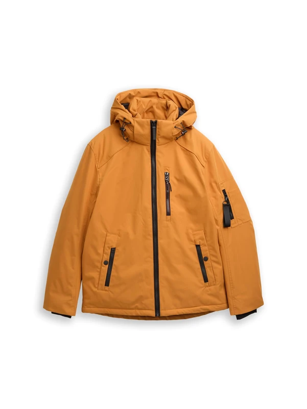 TOM TAILOR Men's 1047039 Jacket, 10821-Peanut Butter Brown, 3XL