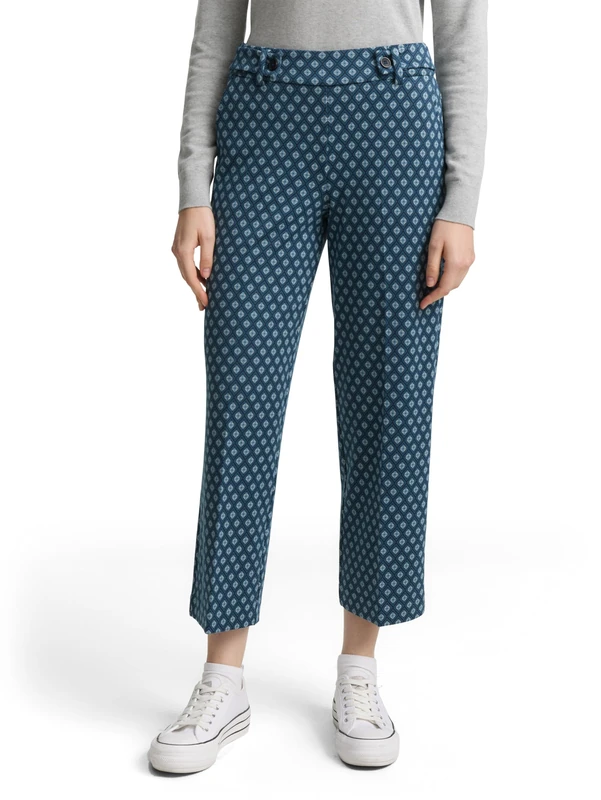 TOM TAILOR Women's Trousers, 38746 - Geometric Minimal, 34W x 28L