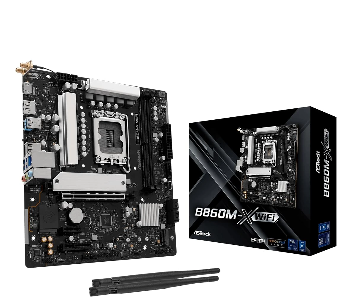ASRock B860M-X WiFi DDR5 PCIe 4.0 Micro-ATX Motherboard