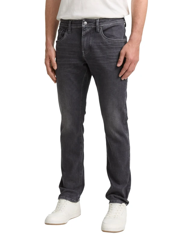 TOM TAILOR Denim Men's Jeans, 10220 - Used Dark Stone Grey Denim, 28 W/ 30 L