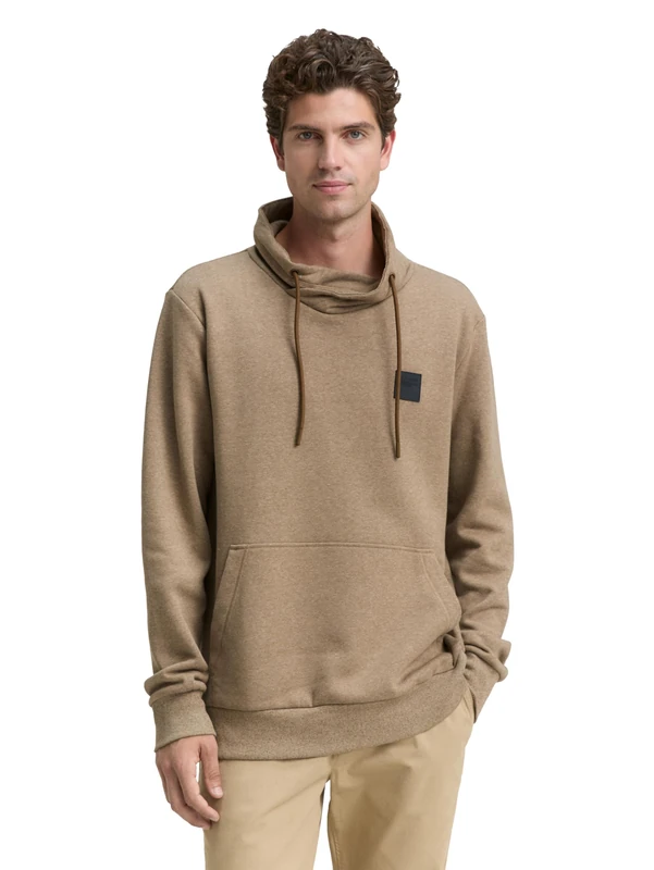 TOM TAILOR Men's 1047805 Sweatshirt, 38874-Palm Cashmere Structure, M