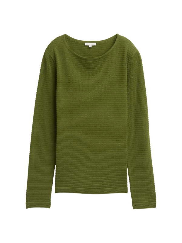 TOM TAILOR Women's Jumper, 38802 - Deep Ivy Green, XS