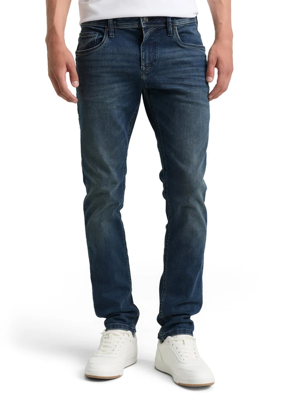 TOM TAILOR Denim Men's Jeans, 10173 – Dark Stone Blue Black Denim, 36 W/36 L