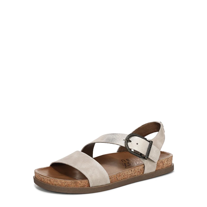 Blowfish Malibu Women's Lance Flat Sandals, Cloud Grey, Medium Fit, UK 8